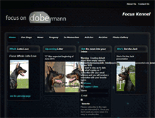 Tablet Screenshot of dobermann-kennel.eu